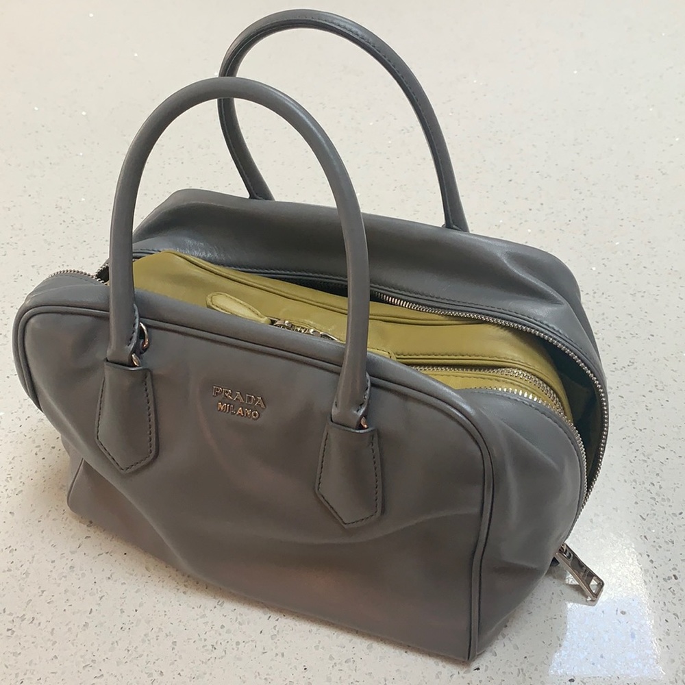 Prada Inside Out Bag  Bauletto Tote Handbag